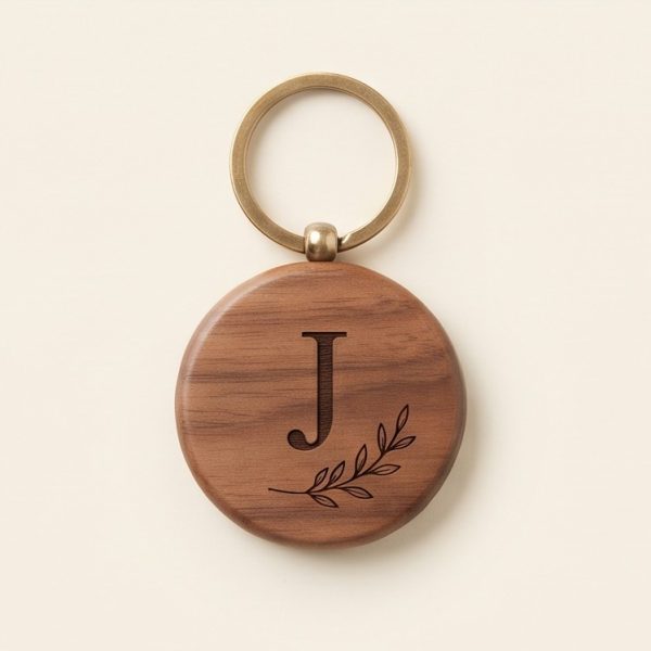 Engraved Wooden Keychain