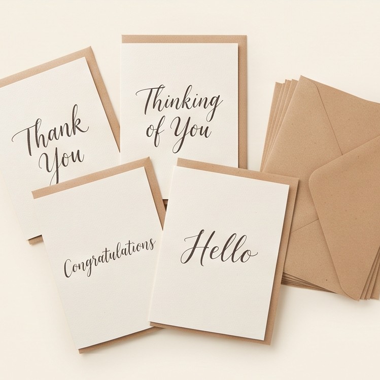 Hand-Lettered Card Set