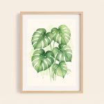 Monstera Watercolor Print
