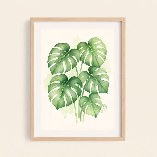 Monstera Watercolor Print