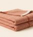 Terracotta Striped Throw