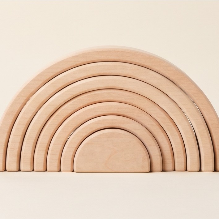 Wooden Rainbow Stacker